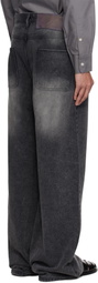 Glass Cypress Black Oversized Jeans