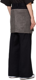 doublet Black Onsen Towel Trousers