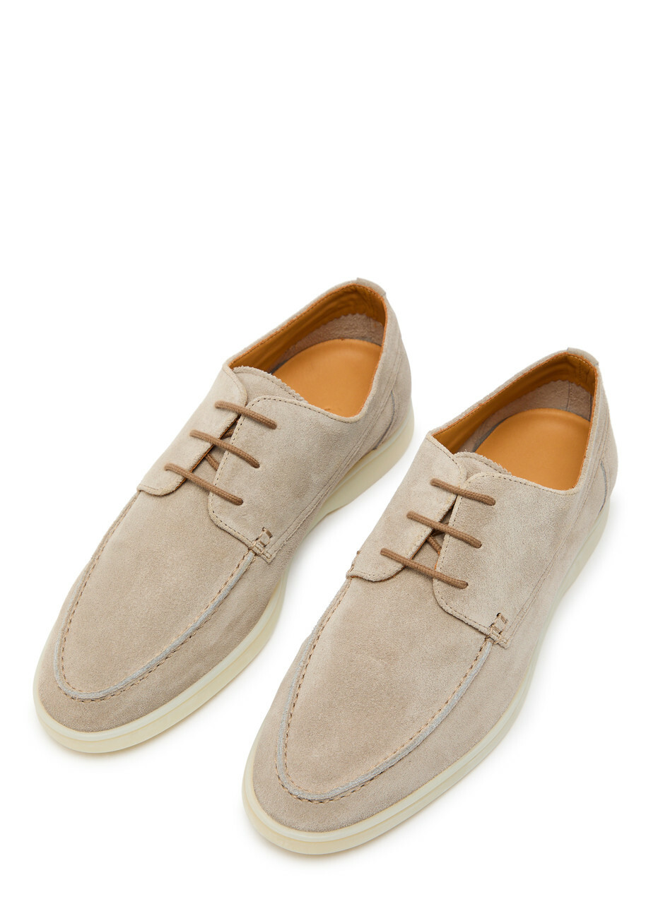 Aurélien Boat Suede Loafers Grey