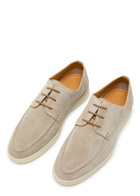 Aurélien Boat Suede Loafers Grey