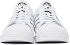 adidas Originals White & Transparent Superstar Sneakers