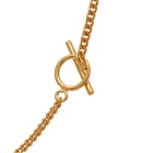 Palm Angels Women's Strass Necklace in Gold