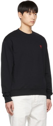AMI Paris Black Ami de Cœur Sweatshirt