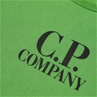 C.P. Company Undersixteen Men's Front Logo Arm Lens Sweat in Classic Green