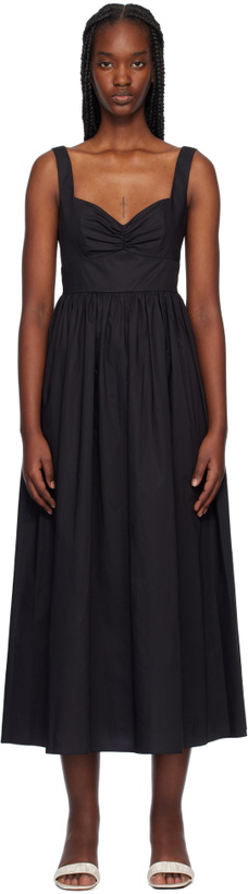 Photo: Matteau Black Bralette Midi Dress