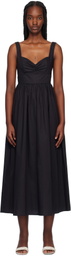 Matteau Black Bralette Midi Dress