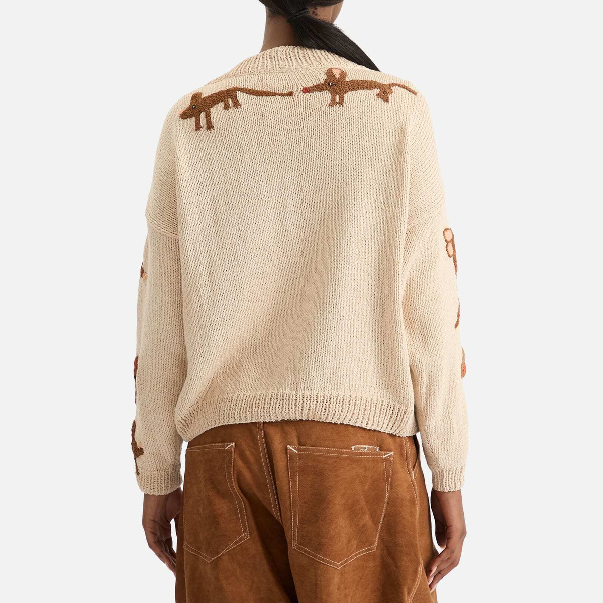 Story mfg. Women's Sunwell Knit Cardigan in Ecru Friends Story Mfg.