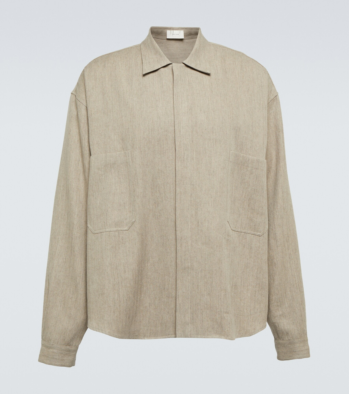 THE ROW Amoneto Jacket カシミヤ リネン オーバーサイズS the row amoneto jacket カシミヤ リネン ジャケット 比翼