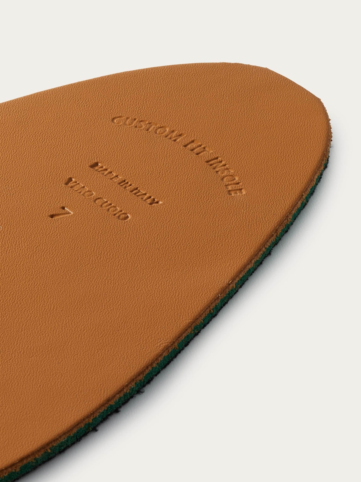 Ferragamo Mens Leather removable insole in Brown