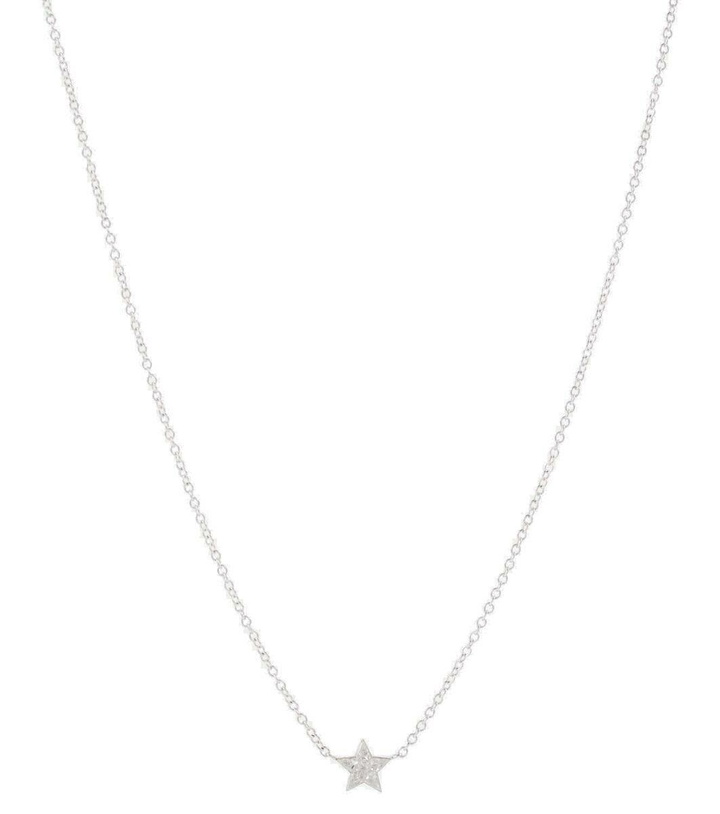 Photo: Maria Tash Invisible Set Diamond Star 18kt white gold necklace with diamonds
