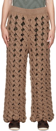 Isa Boulder Brown Basket Sweatpants