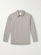 A.P.C. - Malo Striped Cotton-Poplin Shirt - Gray