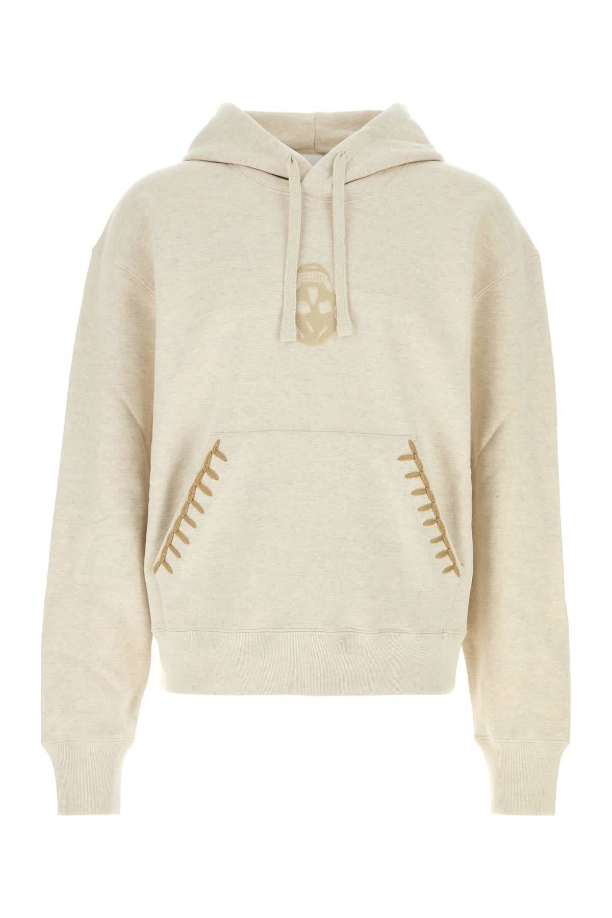 Alexander McQueen Men's Floral Print Hoodie in White/Red