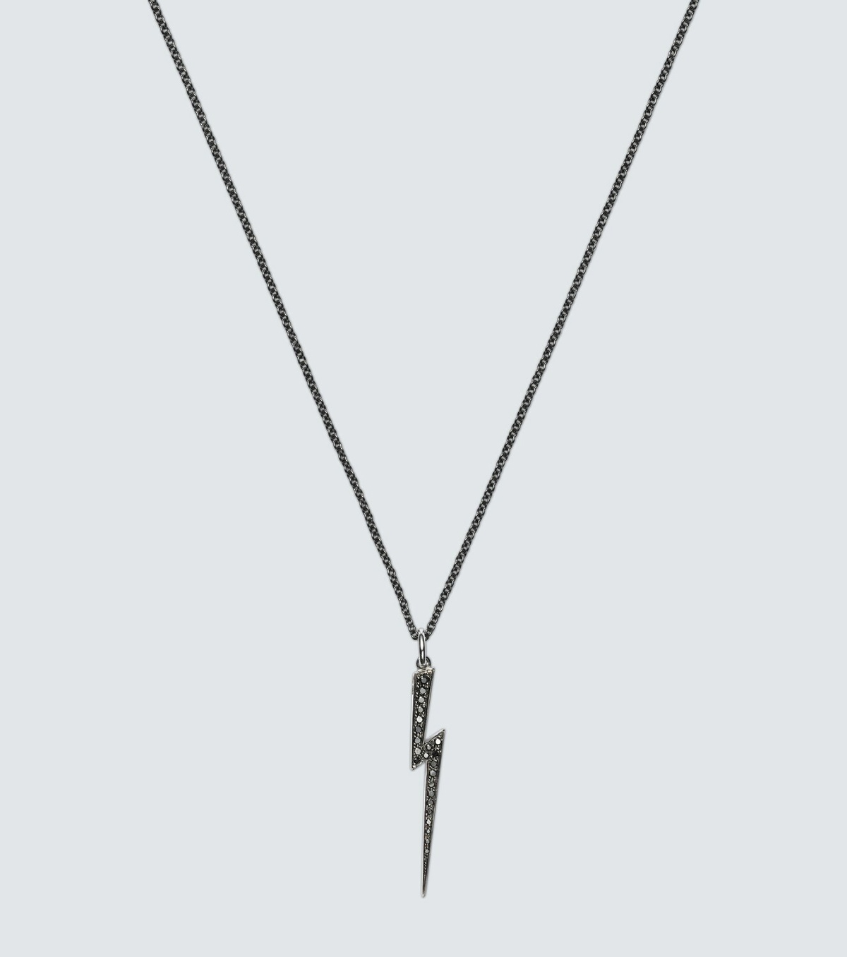 Ileana Makri Thunder 18kt white gold (750/1000) necklace with diamonds