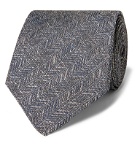 Favourbrook - Culcross 8.5cm Linen-Jacquard Tie - Blue