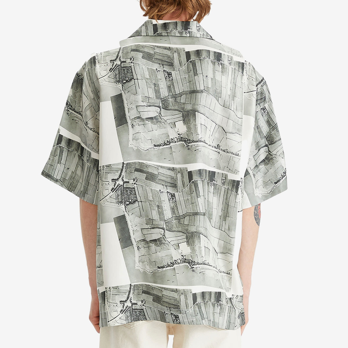Róhe Men's Silk Vacation Shirt in Durgerdammerdijk Print