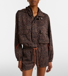 The Upside Ludlow Ace leopard-print track jacket
