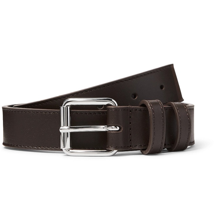 Photo: Comme des Garçons - 3cm Leather Belt - Brown
