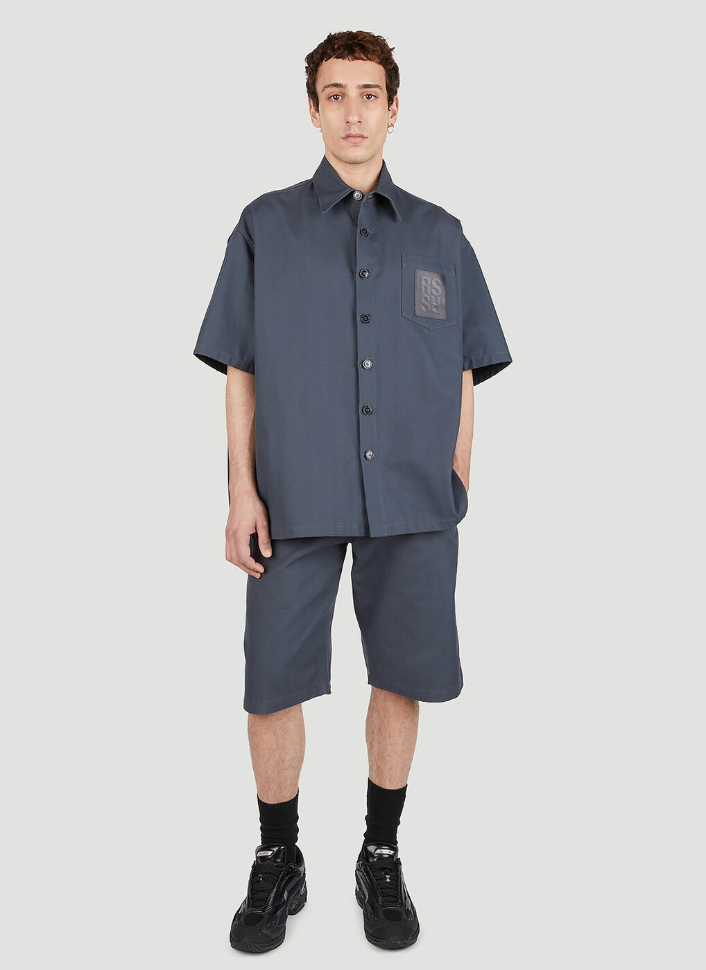 Raf Simons - Skate Shorts in Blue Raf Simons