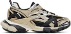 Balenciaga Kids Kids Beige & Black Track.2 Sneakers