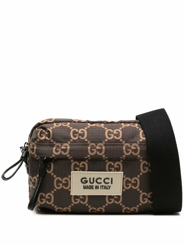 Photo: Gucci Brown Medium GG Supreme Messenger Bag