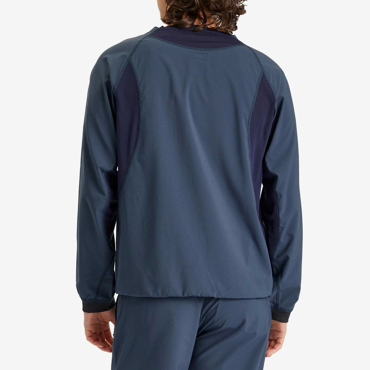 NANGA Men's Hybrid Flex Long Sleeve Top in Navy Nanga