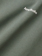 Acne Studios - Logo-Print Cotton-Jersey Sweatshirt - Green