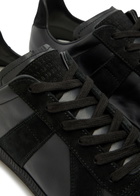 Maison Margiela Replica Panelled Leather Sneakers Black