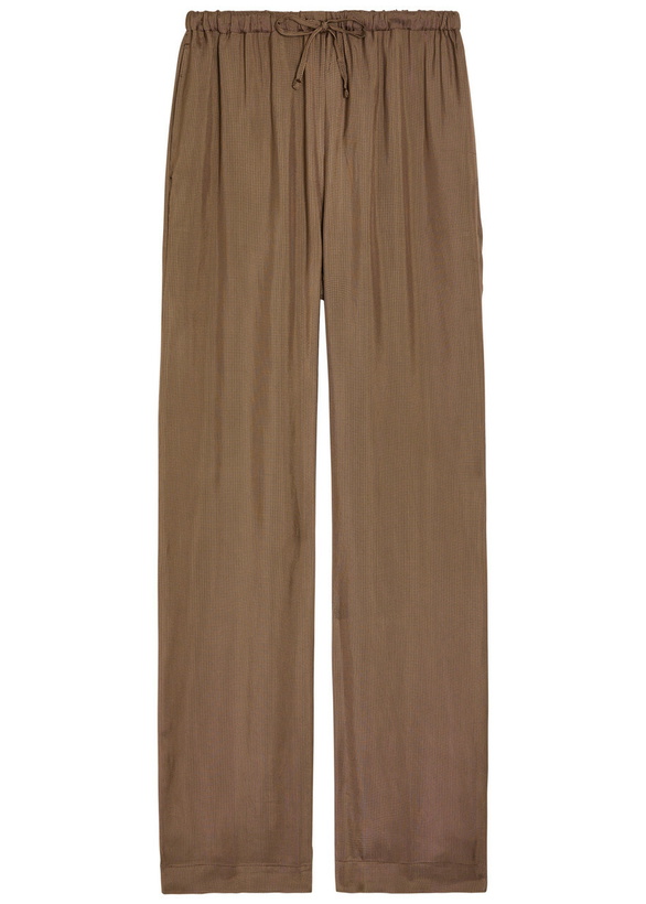 Photo: Rohe Houndstooth Straight-leg Trousers Brown