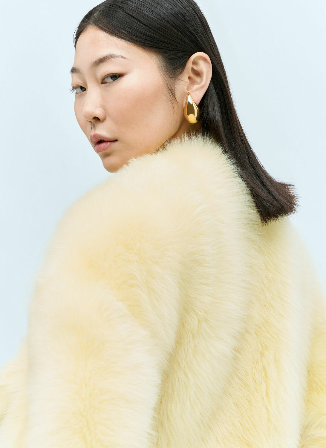 Bottega Veneta Shearling Cropped Jacket