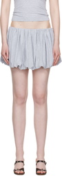 Belle Anna Gray Balloon Miniskirt