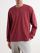 Aimé Leon Dore - Logo-Embroidered Cotton-Jersey T-Shirt - Burgundy
