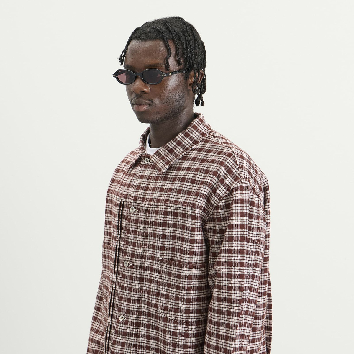 Le Specs Foundry + Sunglasses in Black/Smokey Brown Mono 