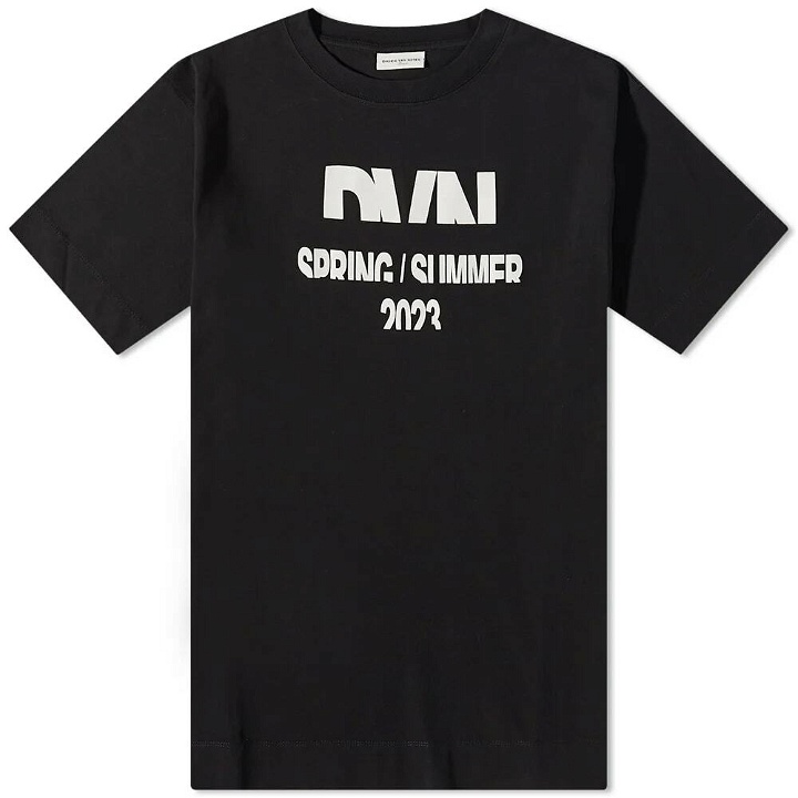 Photo: Dries Van Noten Men's Heli Show Invite T-Shirt in Black