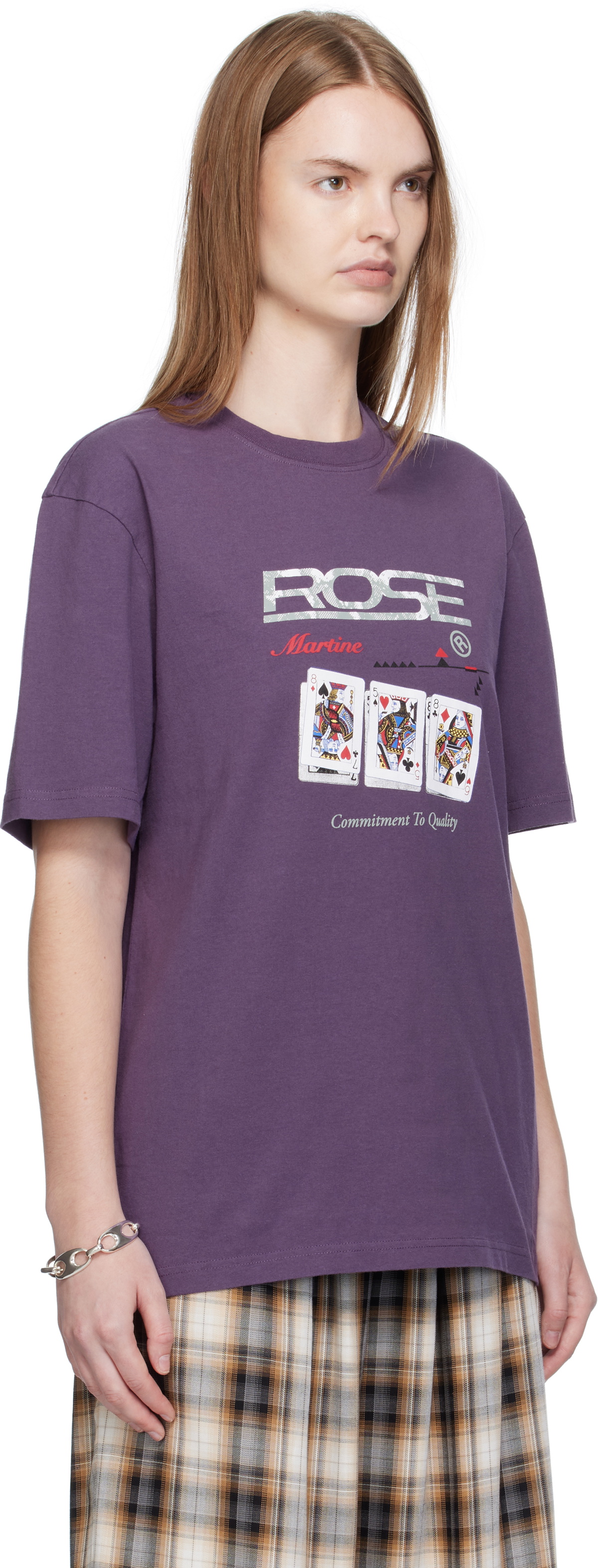 Martine Rose Purple Classic T-shirt