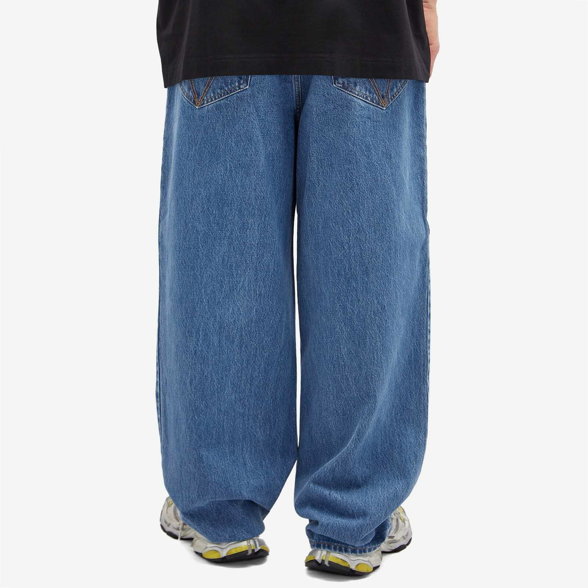 VETEMENTS Men's Baggy Jeans in Mid Blue