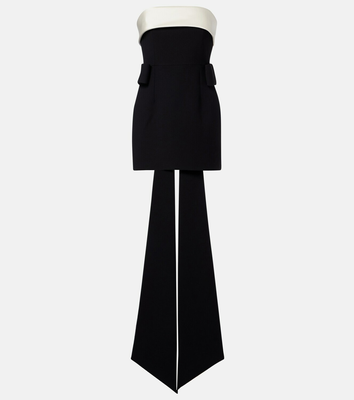 The New Arrivals Ilkyaz Ozel Lalani draped strapless minidress