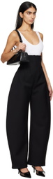 ALAÏA Black Round Corset Trousers