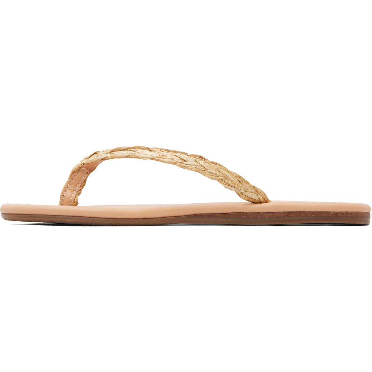 Ancient Greek Sandals Beige Saionara Raffia Flip-Flops