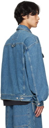 VETEMENTS Blue Hip-Hop Denim Jacket