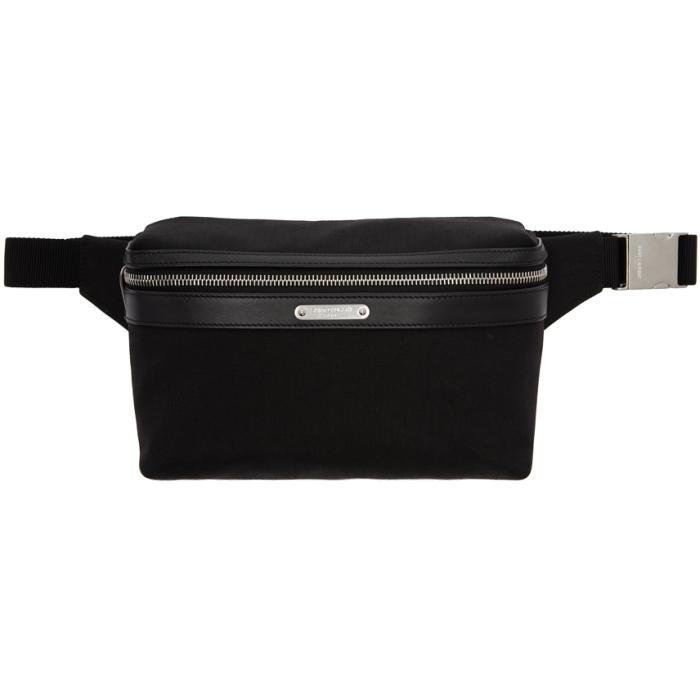 Photo: Saint Laurent Black Canvas Fanny Pack