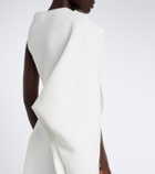 Maticevski Prosper asymmetric draped midi dress