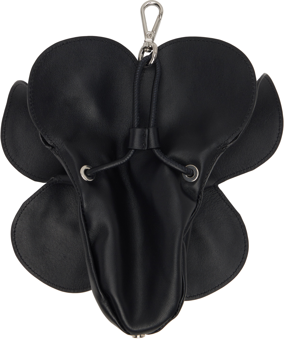 Simone Rocha Black Flower Coinpurse Keychain
