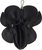 Simone Rocha Black Flower Coinpurse Keychain