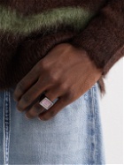 Acne Studios - Silver-Tone and Leather Signet Ring - Silver