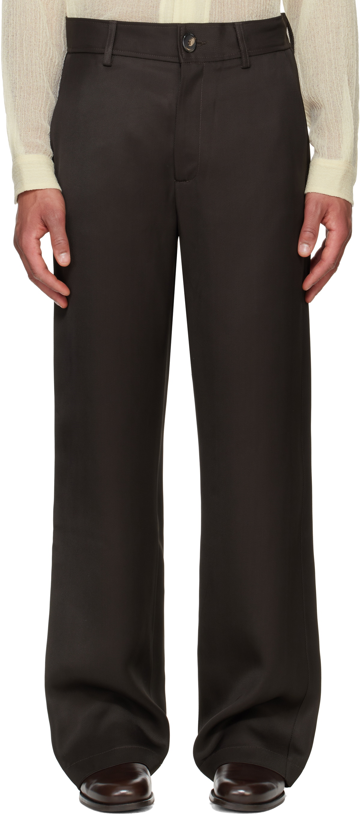 【Sefr】BONANZA trousers SEFR | BONANZA TROUSER / BLACK CONTRAST STITCHED MOLESKIN
