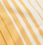 Mr P. - Striped Cotton Polo Shirt - Yellow