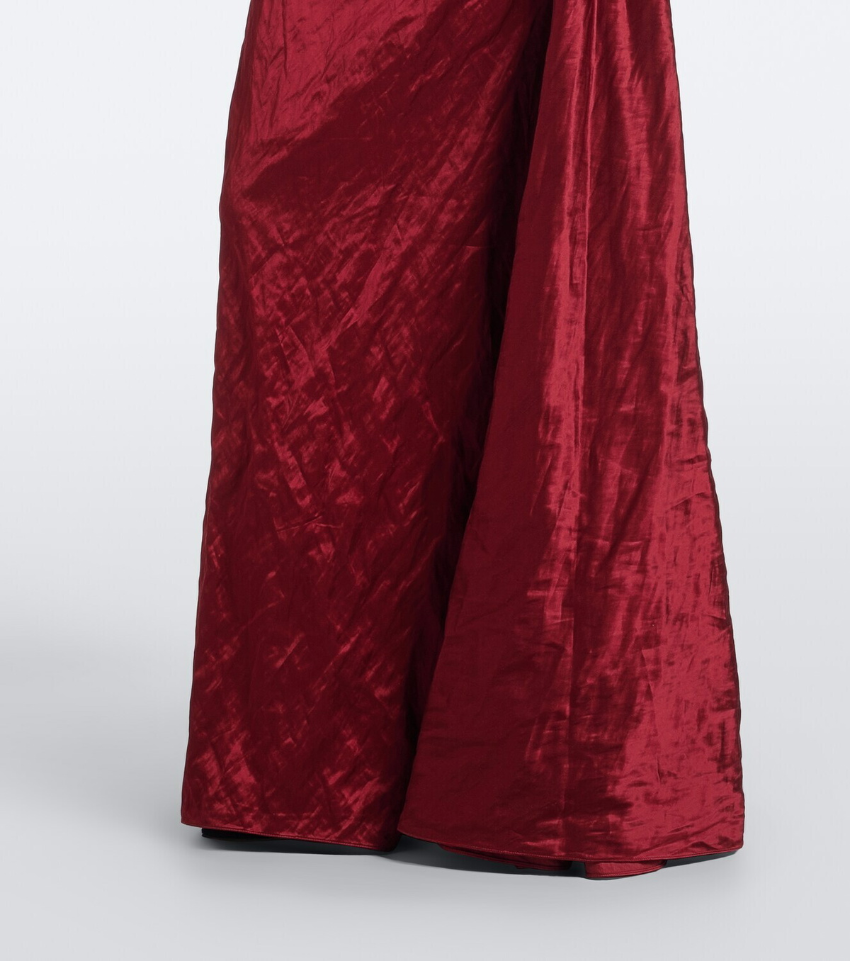 Erdem Draped embellished satin gown