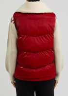 Varley Brock Quilted Shell Gilet Red