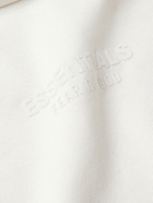 FEAR OF GOD ESSENTIALS - Oversized Logo-Appliquéd Cotton-Jersey Hoodie - White